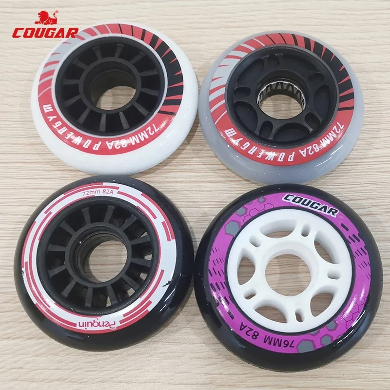 Custom Inline Skates Wheels 82A 85A 64mm 74mm 76mm78mm 80mm Fitness Slalom Skating Wheels