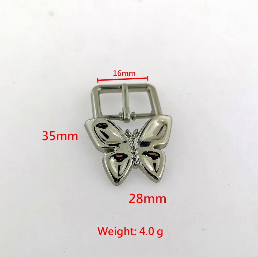 Manufacturers custom butterfly needle buckle fashion adjustable shoe buckle handbag accessories DIY metal shoe buckle