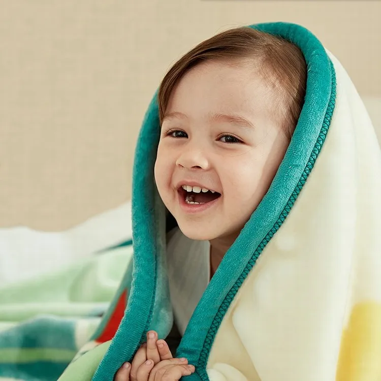 Four seasons general newborn throw polyester baby soft custom printed minky blankets