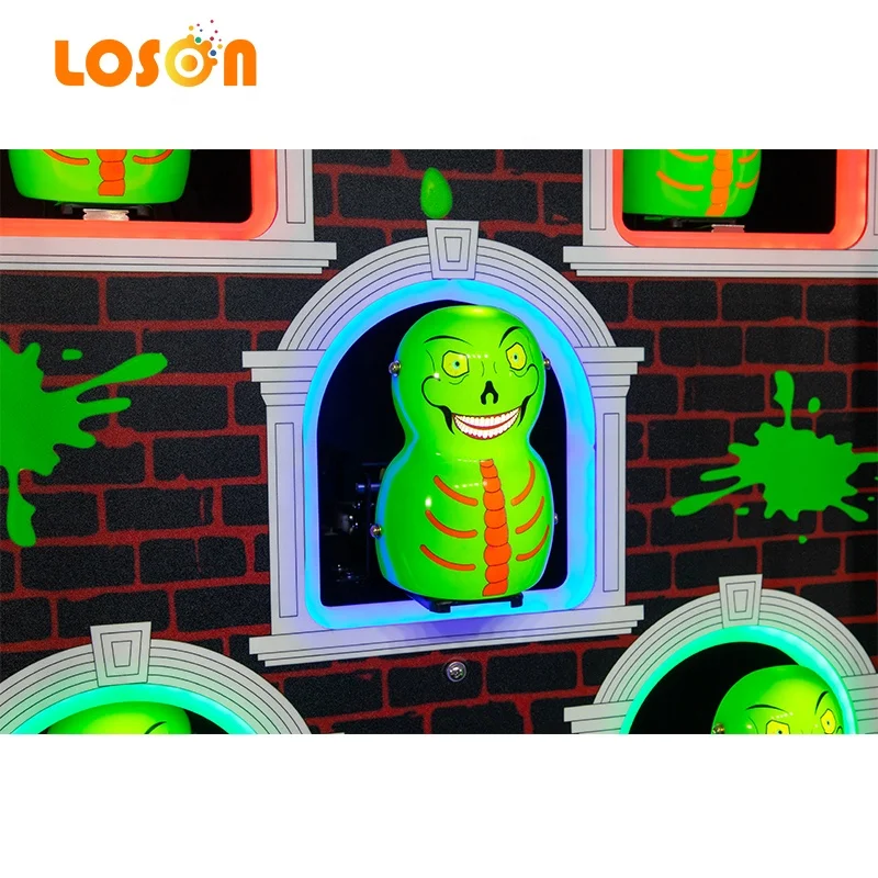Lottery Machine Hit the Zombie Kids Arcade Throwing Balls Coin Operated Ticket Redemption Gaming Equipment