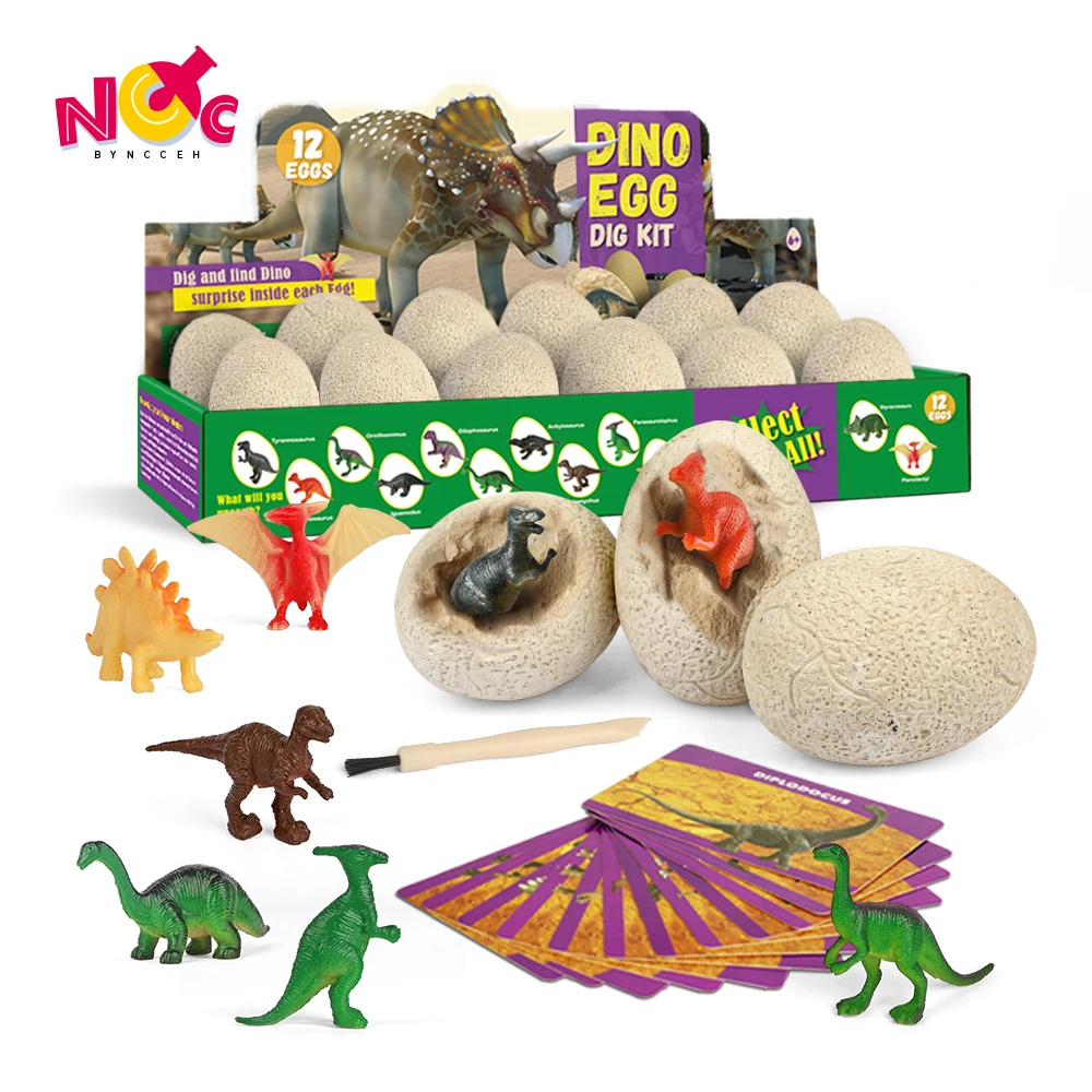 CPC excavation kit mini unique dinosaur egg children educational toys dino fossil archaeology toy dinosaur egg dig kit kids gift