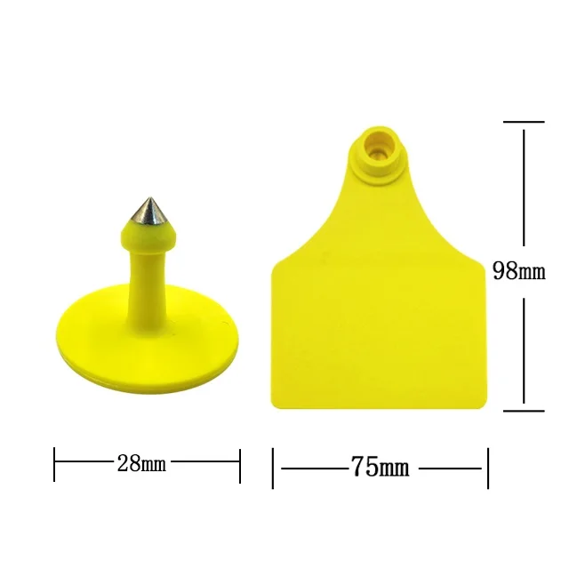 2023 Заводская поставка без выцветания устойчивые к холоду бирки для ушей коровьего молока лазерной печати