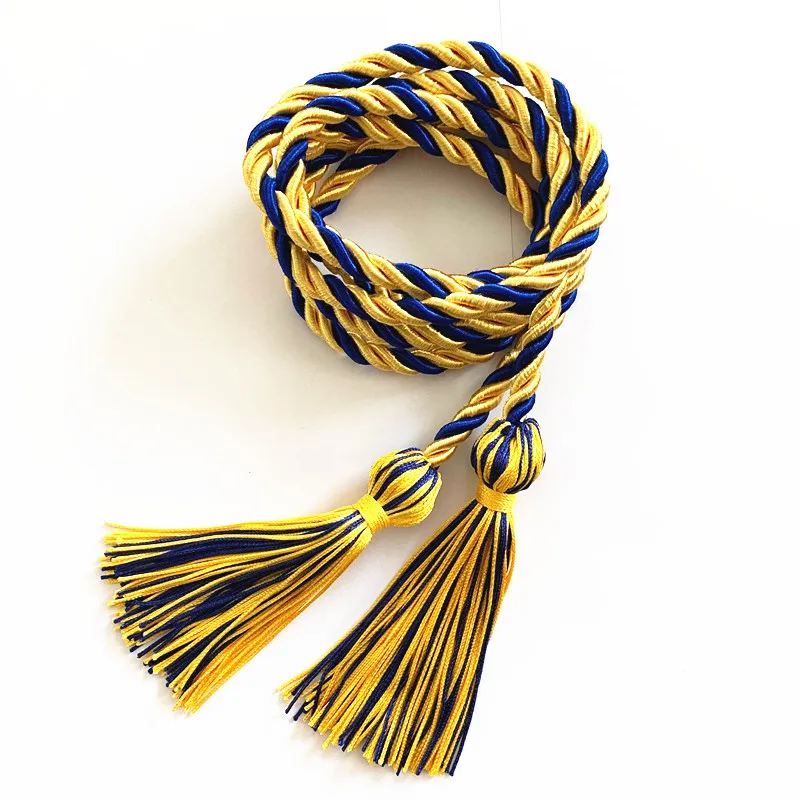 
Factory sell 170cm polyester graduation honor rope doctor tassel hanging 