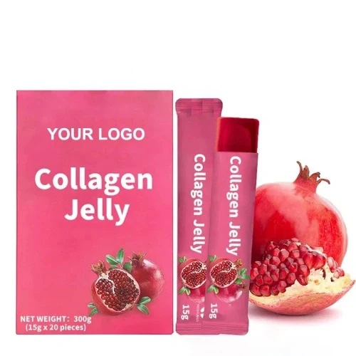 Private Label fish Collagen Jelly Stick Improve Skin Elasticity and Benefits Nails & Hair Health Low Calories Jelly Stick