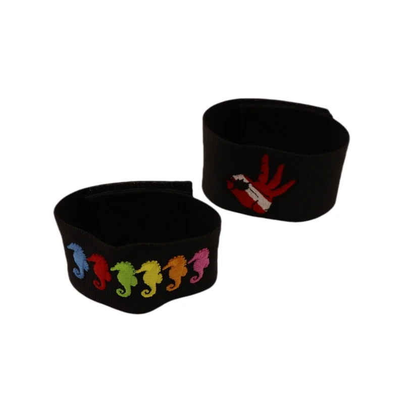 Custom Straps Wrist Straps Sports Armband Wrist Ankle Leg Embroidered Armband Straps Embroidered Fabric Velcroes