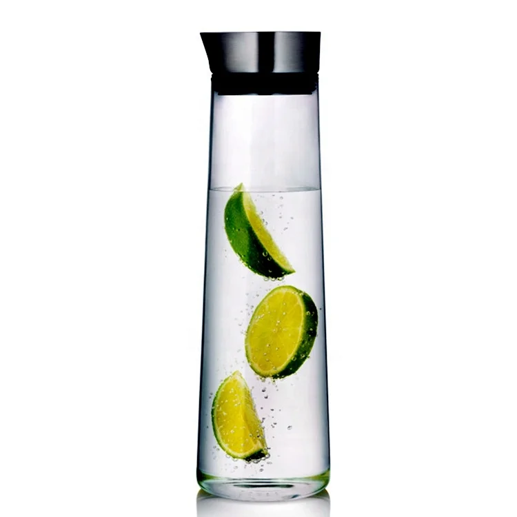 
New design set box gray color water borosilicate glass with easy pouring pitcher nozzle 