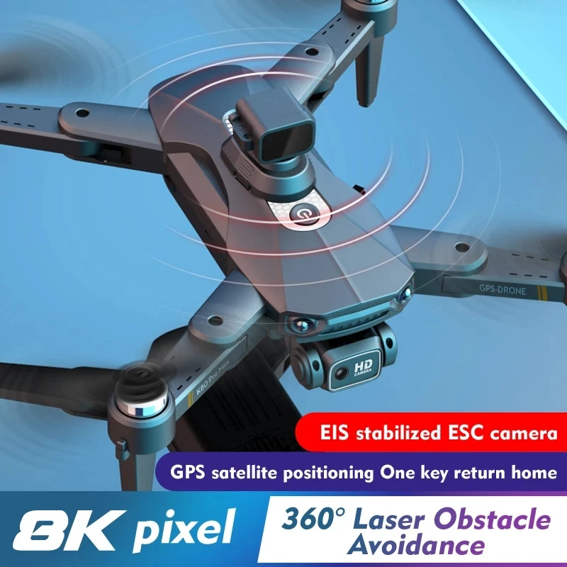 2022 Новый K80 PRO MAX Дрон GPS 4K профессиональные камеры 5G FPV 1 2 км бесщеточный мотор RC вертолета складного квадрокоптера игрушки