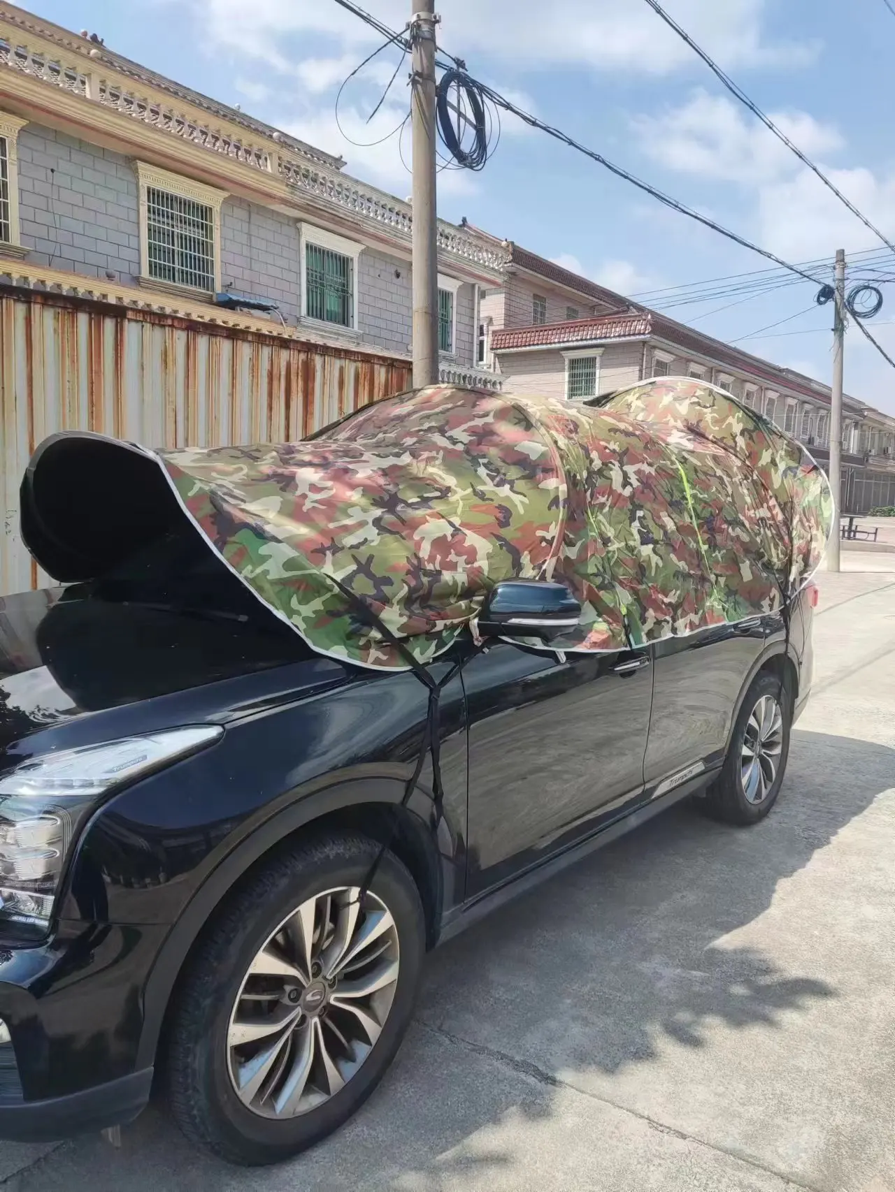 Custom Logo Foldable Car Cover Roof Umbrella automobile Sunshade