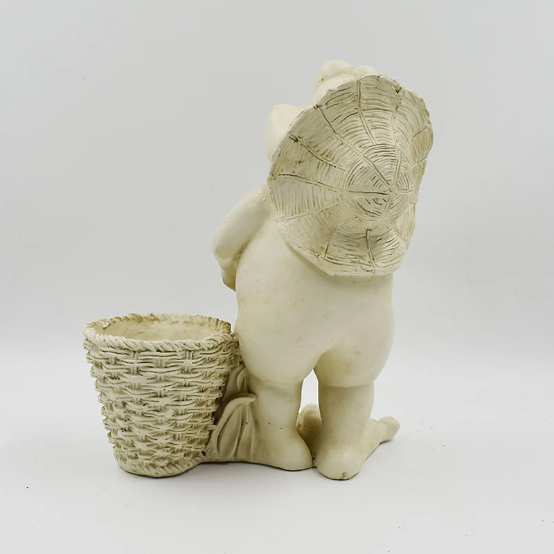 
New Design Frog Plant Holder Garden Ornament Resin Animal Planter Flower Pot Planter 