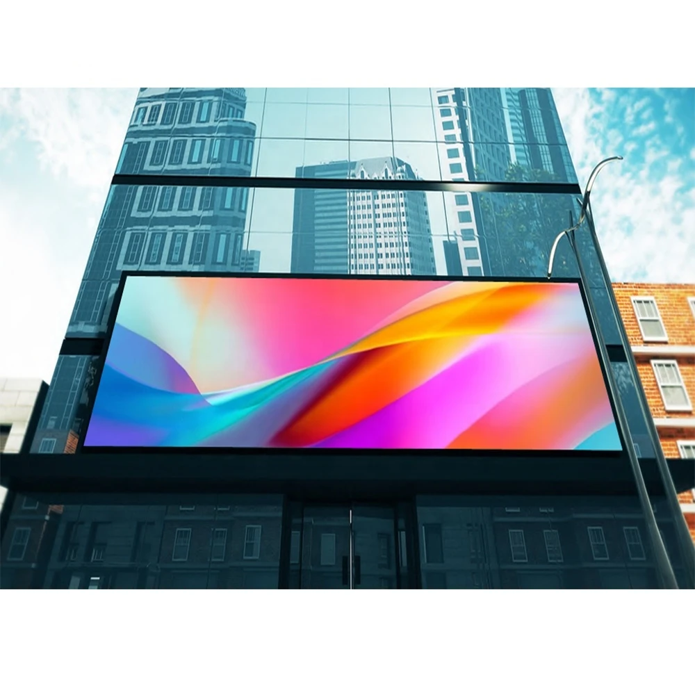 Outdoor P6 P8 P10 waterproof fixed screen advertising full color billboard sign sign LED display