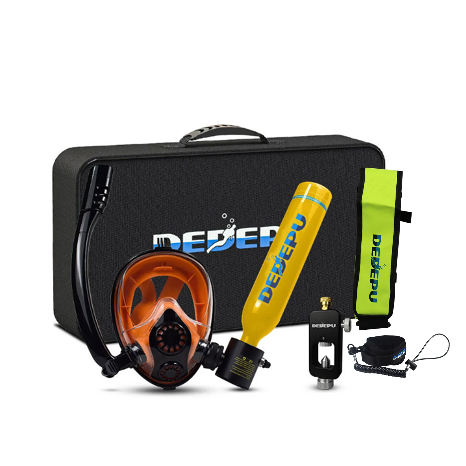 High Quality Aluminium Mini Air Diving Tank Cylinder 0.5L Water Capacity with  Oxygen for Diving  Swimming Equipment