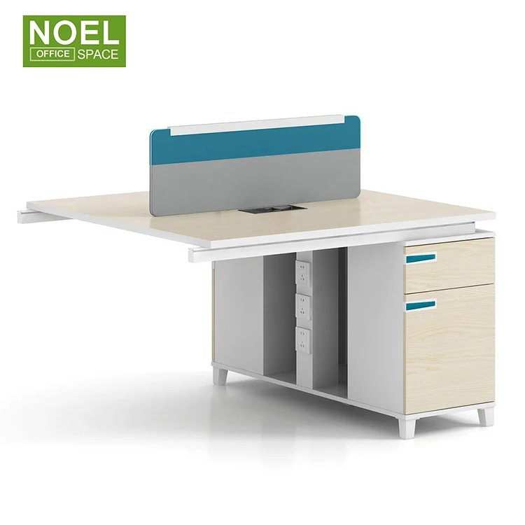 Modern Office Staff Table Workstation for 2/4/6/8 Person E1MFC High Standard Modular Office Furniture