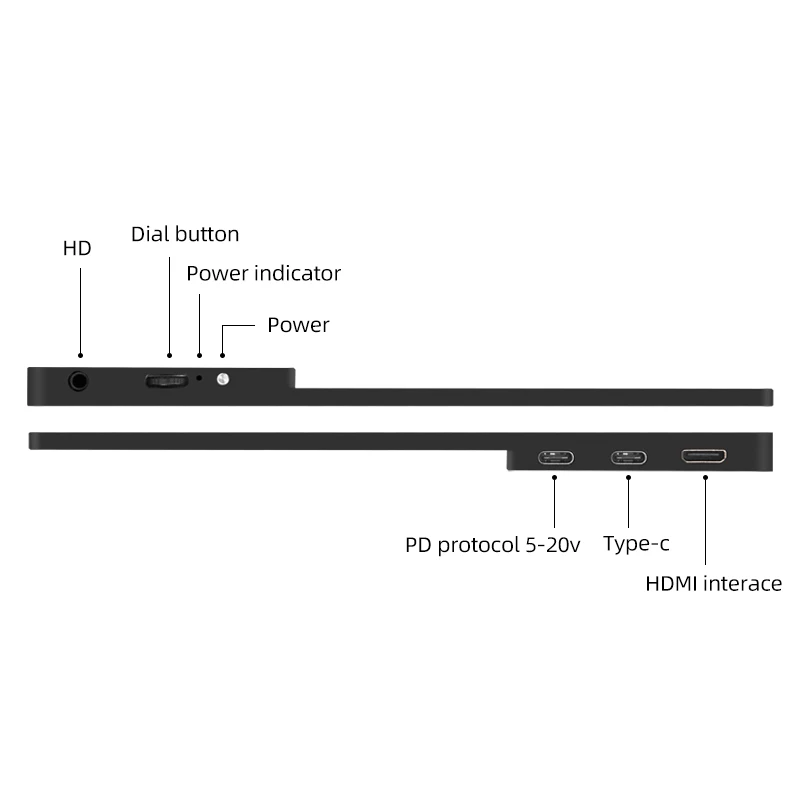 Intehill touch screen monitor 15.6 inch laptop monitor extension double monitor laptop for gaming