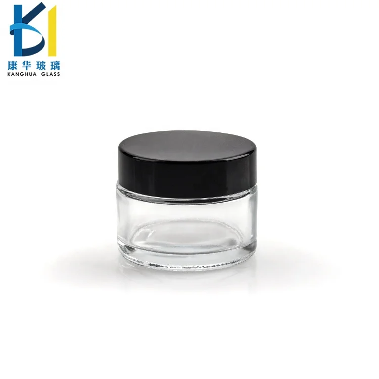 
Hot Sale Frosted Clear Glass Jar Cosmetic 50ml 