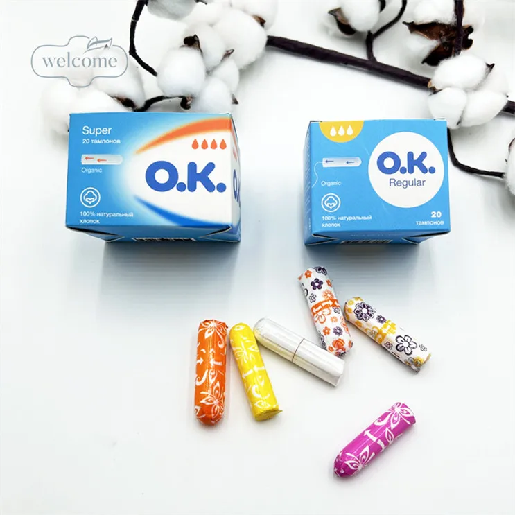 Free shipping items NEW Trending products 2024 wholesale brand name non applicator private label organic cotton tampons