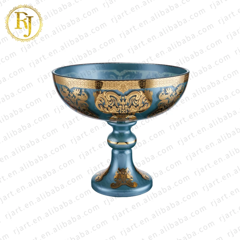 Muslim High-End Bagima Household Decorative Uzbek Kazak European Turkish Dinnerware Set Idishlar Chinni Posuda Bohemia Plate