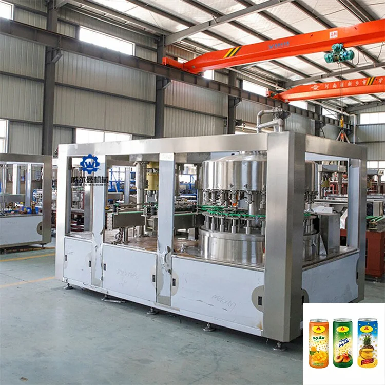 Full Set Automatic Aluminum Cans Production Line Fruit Juice Beverage Soda Water Filling Line Aluminum Can Water Production