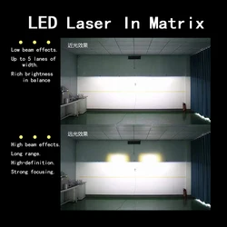 12V Car 09-16V Motorcycle waterproof  shock-proof Laser Fog Light Bifocal lens Laser in matrix Modules For Toyota Honda Nissan