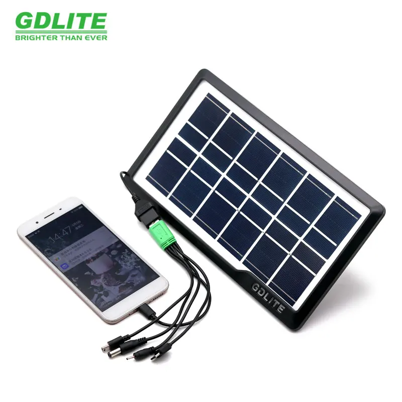 gdlite 3.5W affordable solar panel for phone charging 8017 hot sale
