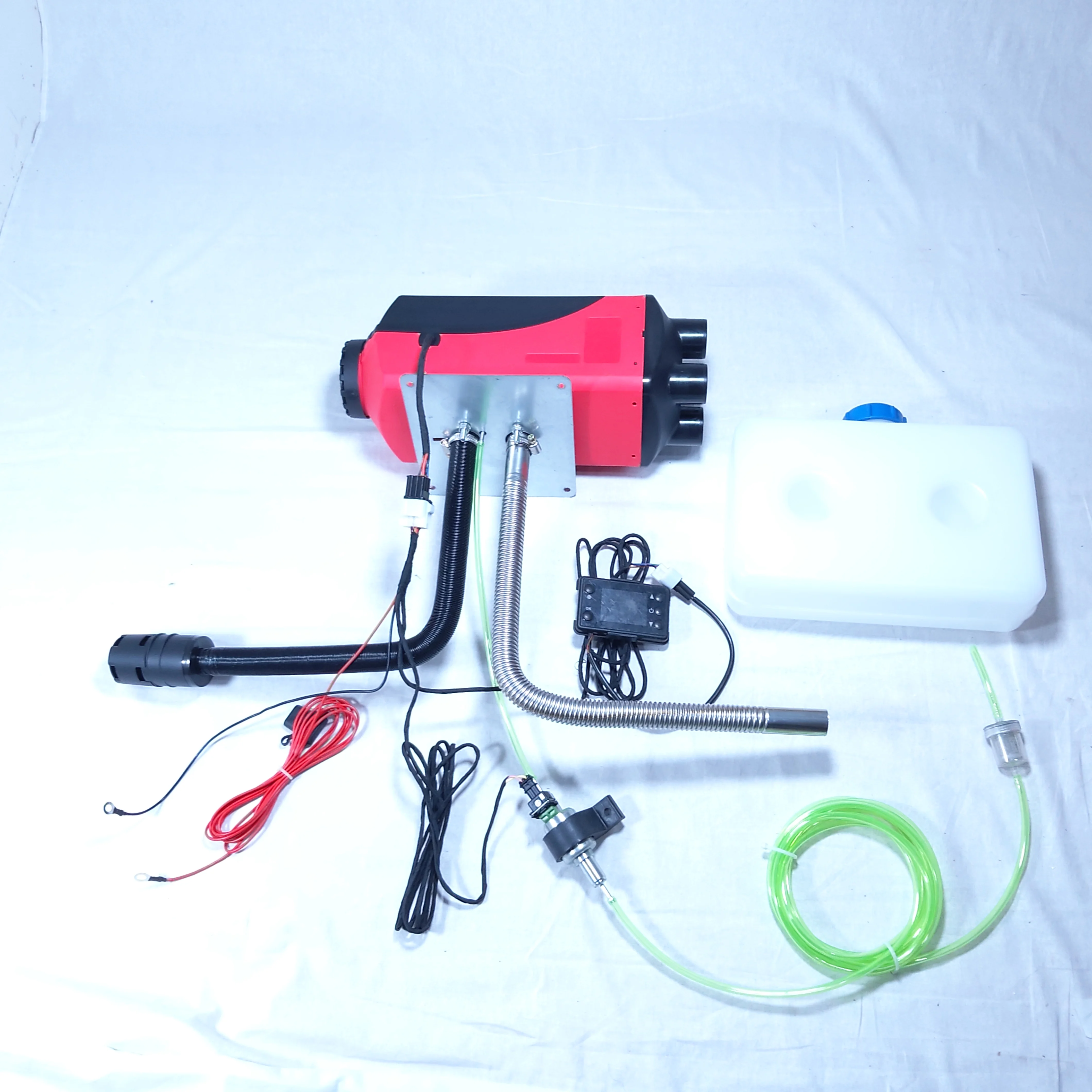 OkyRie LCD Display 10L Fuel Tank 12V 24V 5KW Car Air Heater Diesel Parking Heater for Bus Car Motor-Homes Vehicle