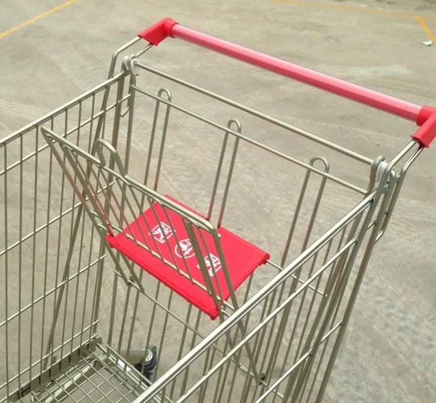 MOQ 100 PCS 240L large supermarket trolley with 4 wheels, shopping trolley for Europe supermarkets