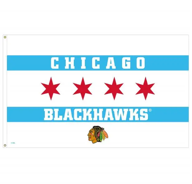 Chicago City Fans All Days Flag Banner 3X5 Feet Man Cave