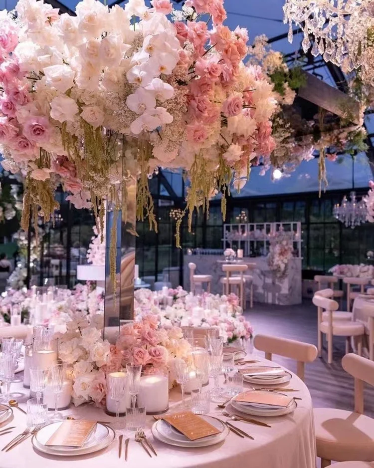 Wedding Gold Metal Centerpiece Flower Stand For Room Birthday Party Home Wedding Decor