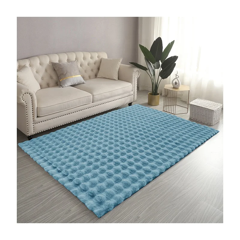 Luxury nice home decor faux rabbit fur carpet 3d faux fur rug fluffy rugs carpets tapete tapis