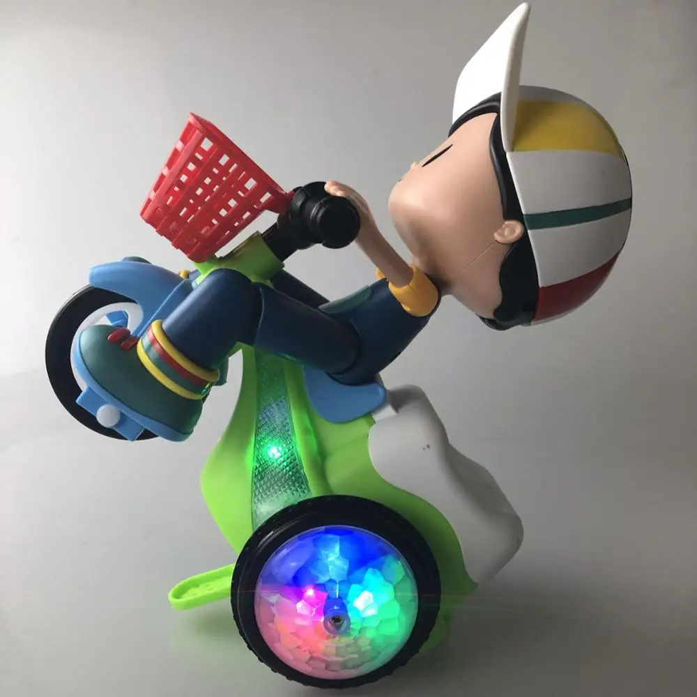 Children Tricycle Electric 360 Degree Rotating Lighting Music Tricycle Baby Toy Child Birthday Gift