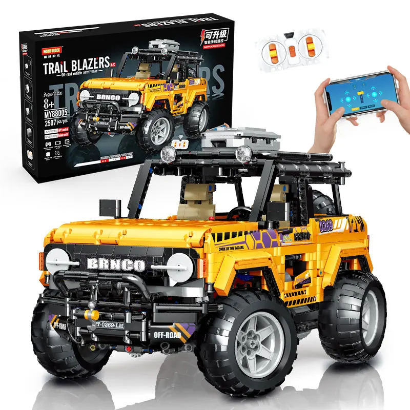 Moyu Blocks Forded Broncoes Technic Building Blocks set OEM Model cars Block  RC 4*4 toy car