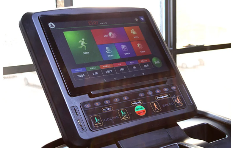 Commercial treadmill home silent multi-function reverse running walking machine gym shock absorption treadmill