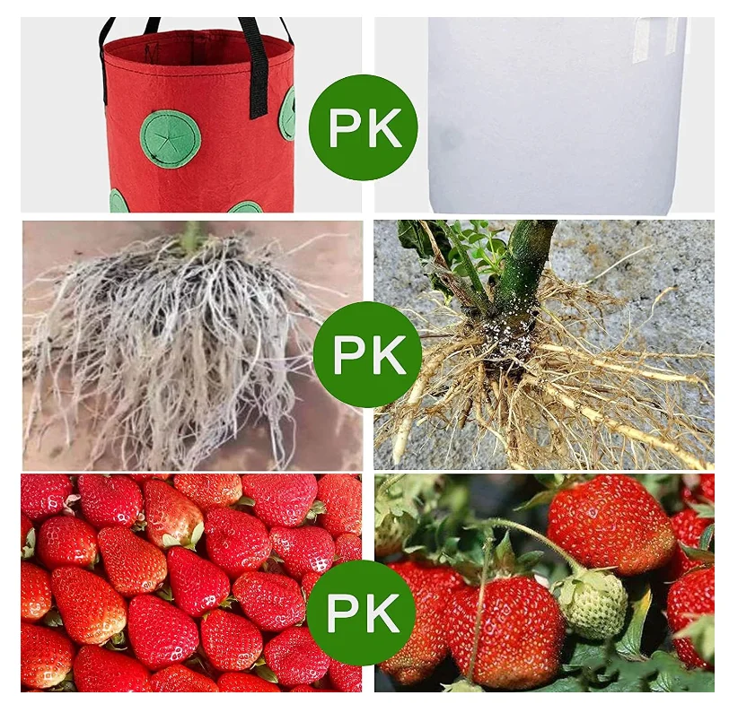 2023 Latest Hot product non-woven fabric grow bags nursery pots fabric flower 7 gallon planting pots for garden home farms