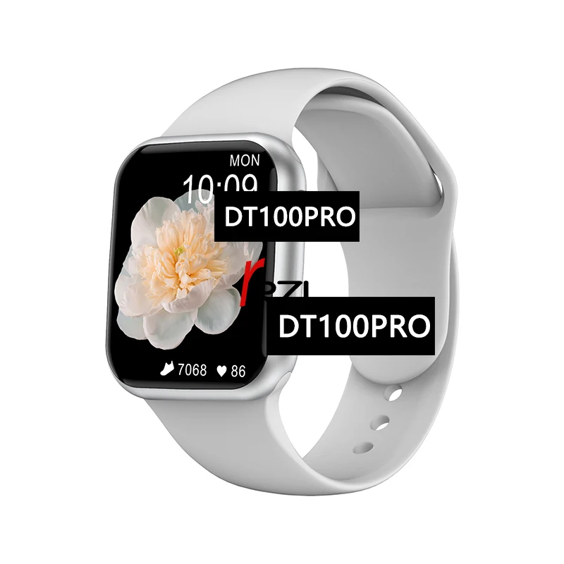Смарт-часы DT100pro bt-звонка пользовательский интерфейс IP68 водонепроницаемый шифрования защиты сигнализации умный дом с разделенным экраном Smartwatch DT100