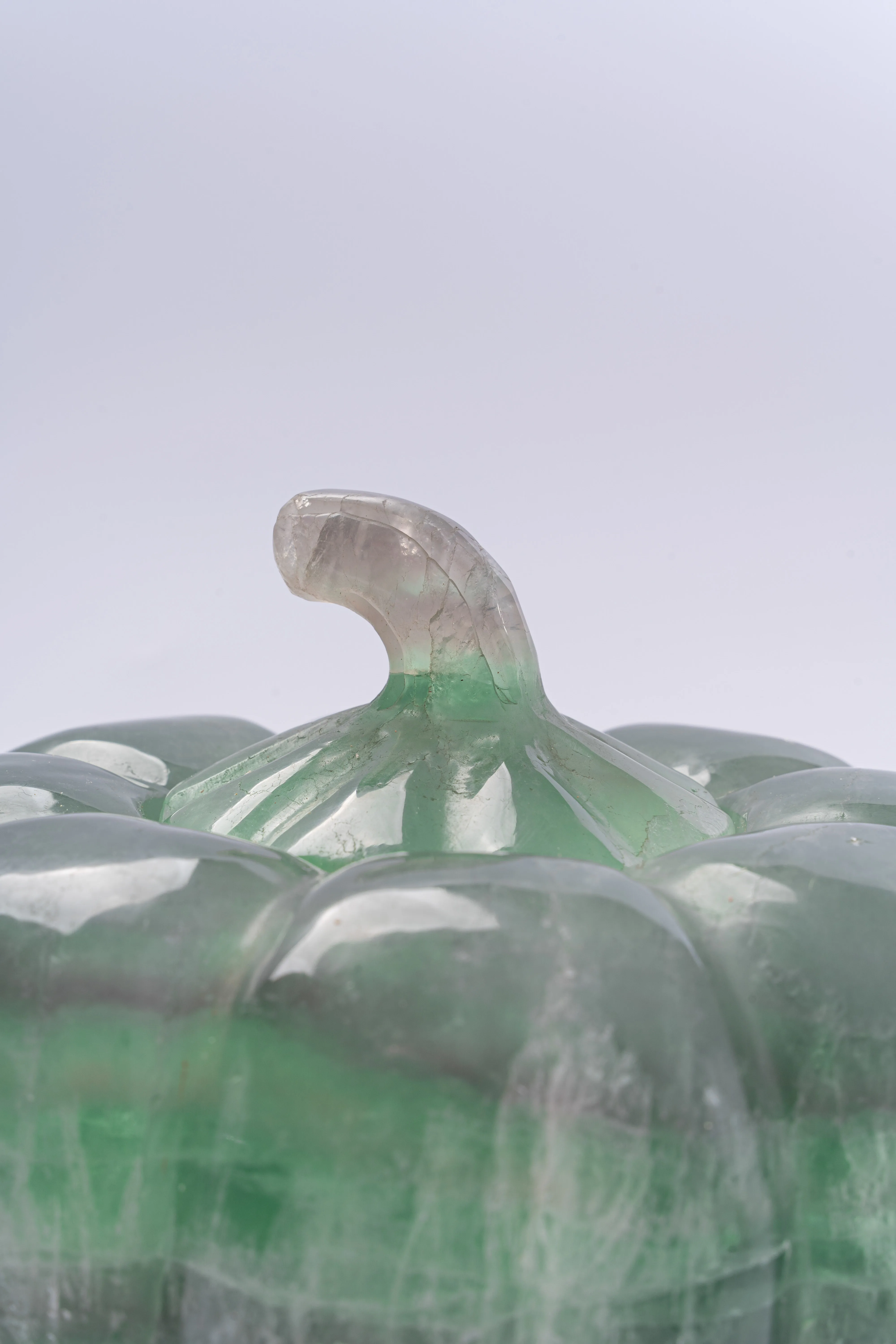 Nice color hand Carved  Crystal Fluorite handicraft curving stones gifts