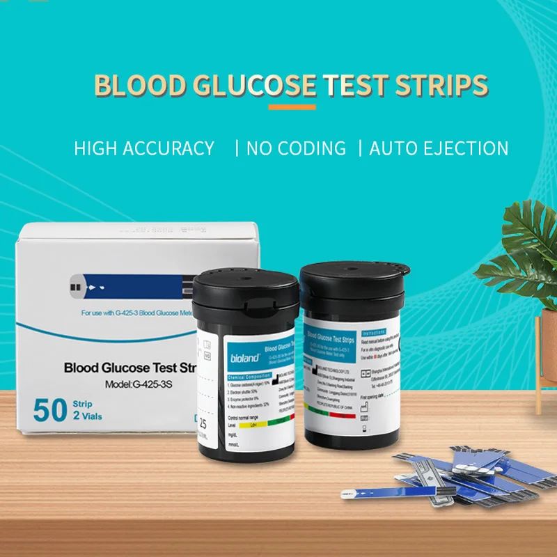 high accuracy blood glucose strips diabetes glucose test strip 10pcs, 25pcs or 50pcs glucose meter strips