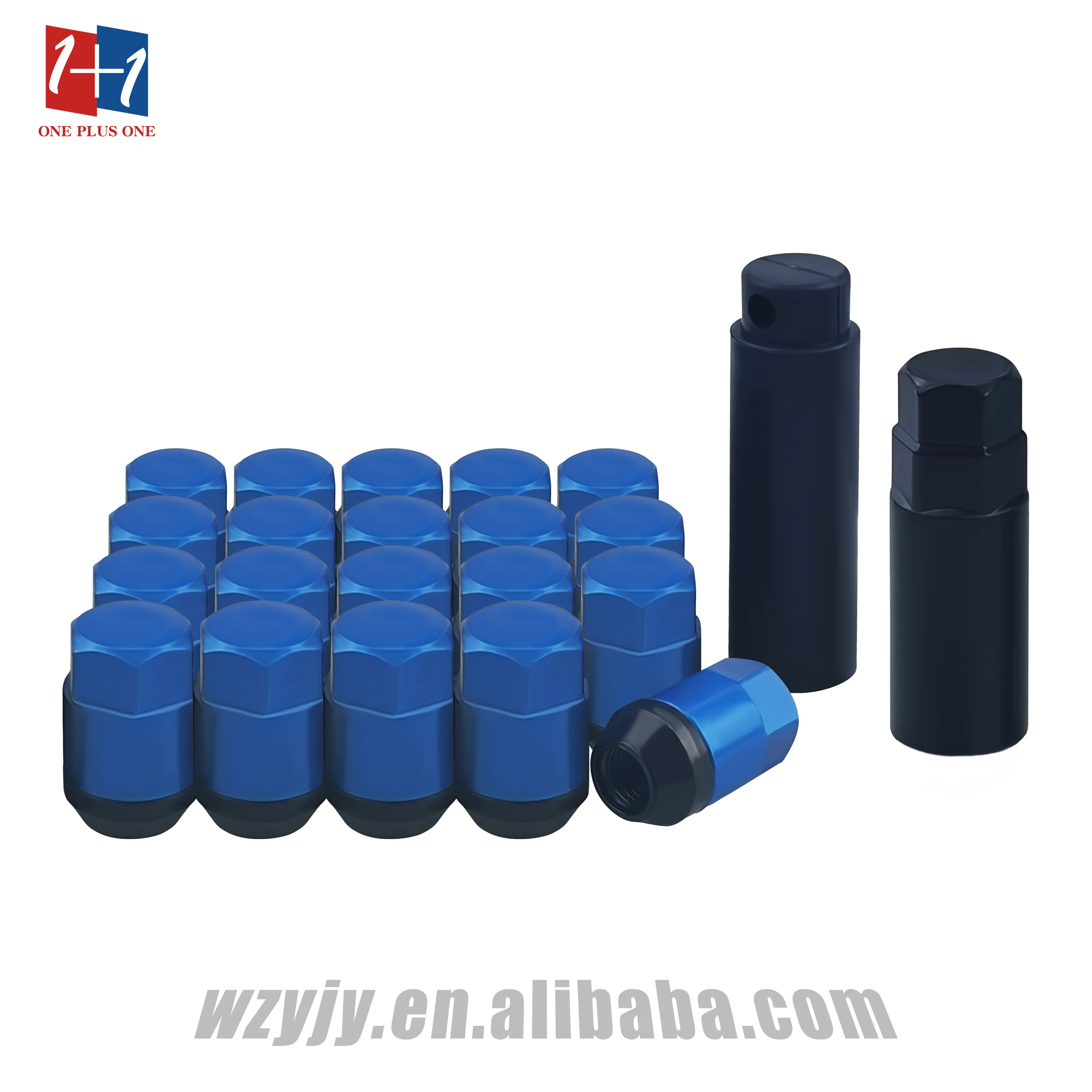 YJY GZ590 HEX19  35 MM M12X1.5  Two-in-one hub nut  Tires Colorful Racing Car Wheel  Nuts