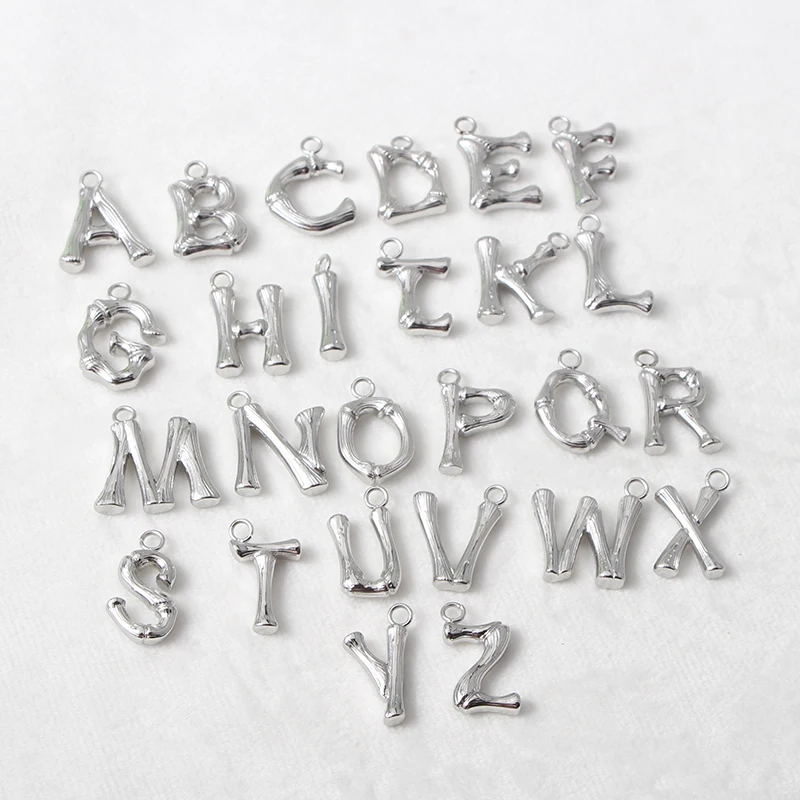 Hot Products 18K Gold Plated Stainless Steel Jewelry Waterproof Necklace Alphabet Letter Initial Pendant