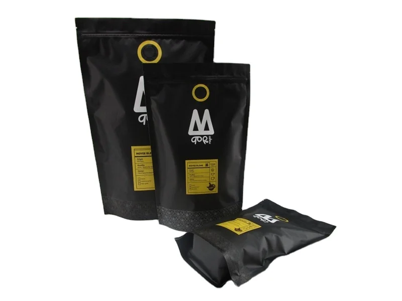 Custom Resealable Zipper Lock Stand up Pouch Coffee Snack Kraft Paper Tea Bag Packaging Bag for Food