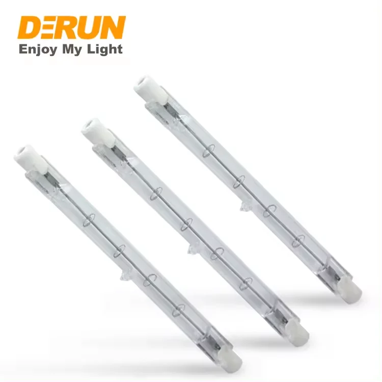 Factory Wholesale 110-130V 220-240V R7S J78 J118 J189 80W 120W 160W 200W 230W 400W 1000W 1500W Heating Halogen Bulb HAL-R7S