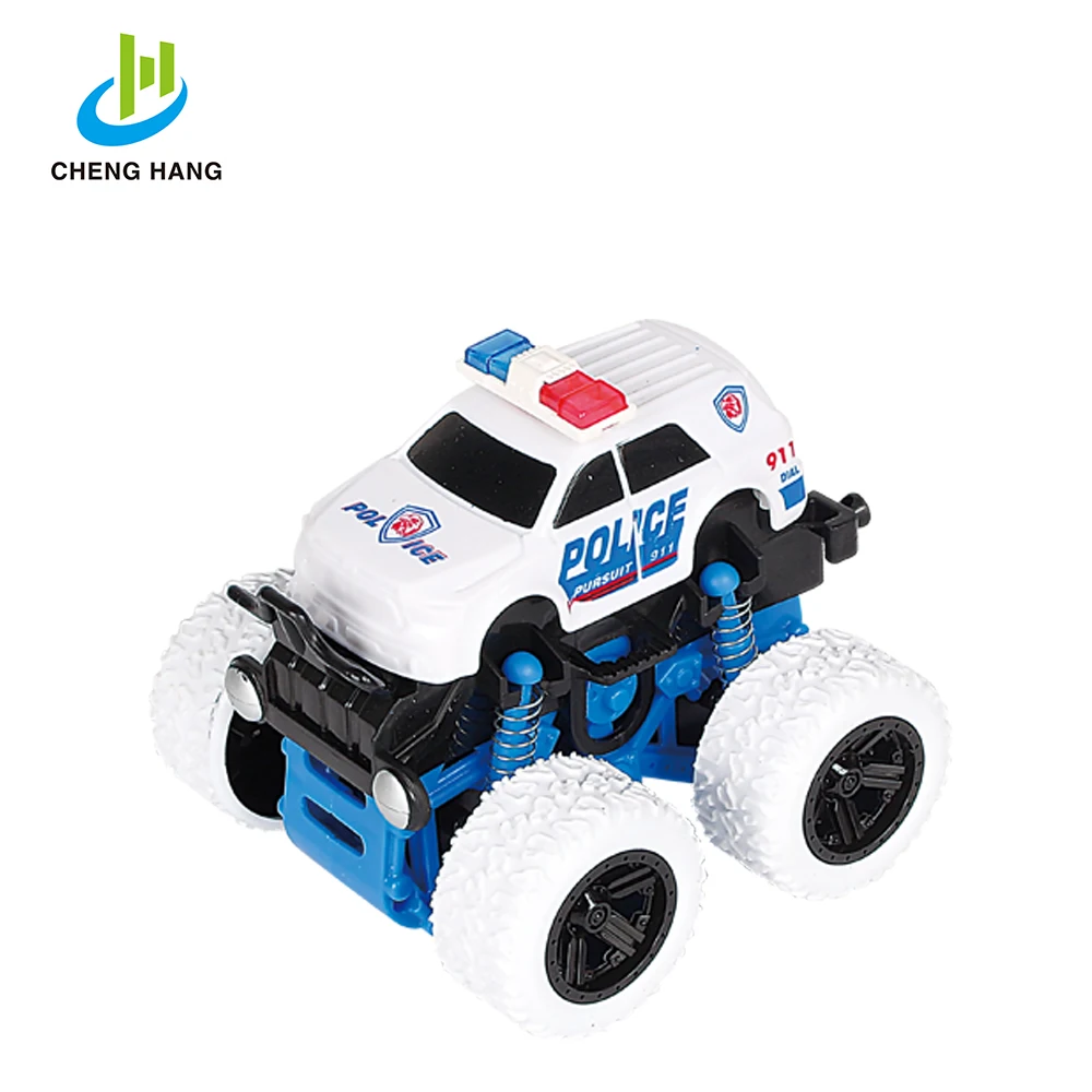 The New Series/4x4 Wheels Police Rock Crawler Off Road Truck Friction Toy Truck