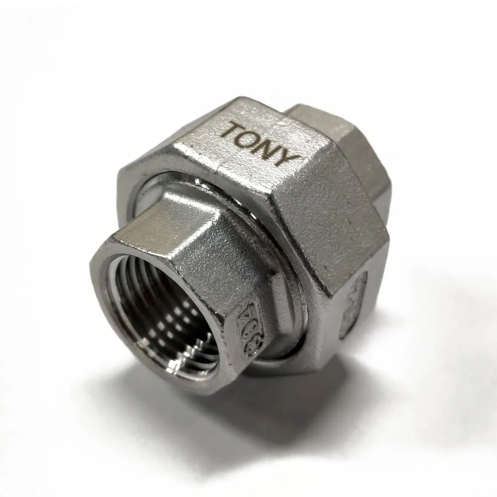 High Pressure Stainless Steel NPT BSP G Female Thread Hexagon Straight Union Hex Coupling