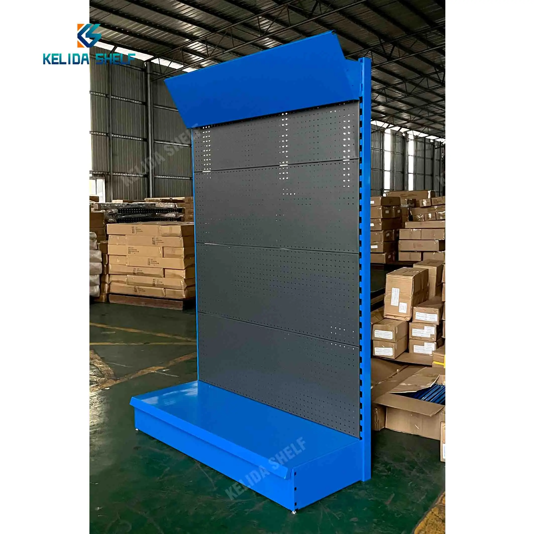 Pegboard Metal Display Rack Tool Hardware Store Supplies Shop Shelving Peg board Power Tools Display Rack