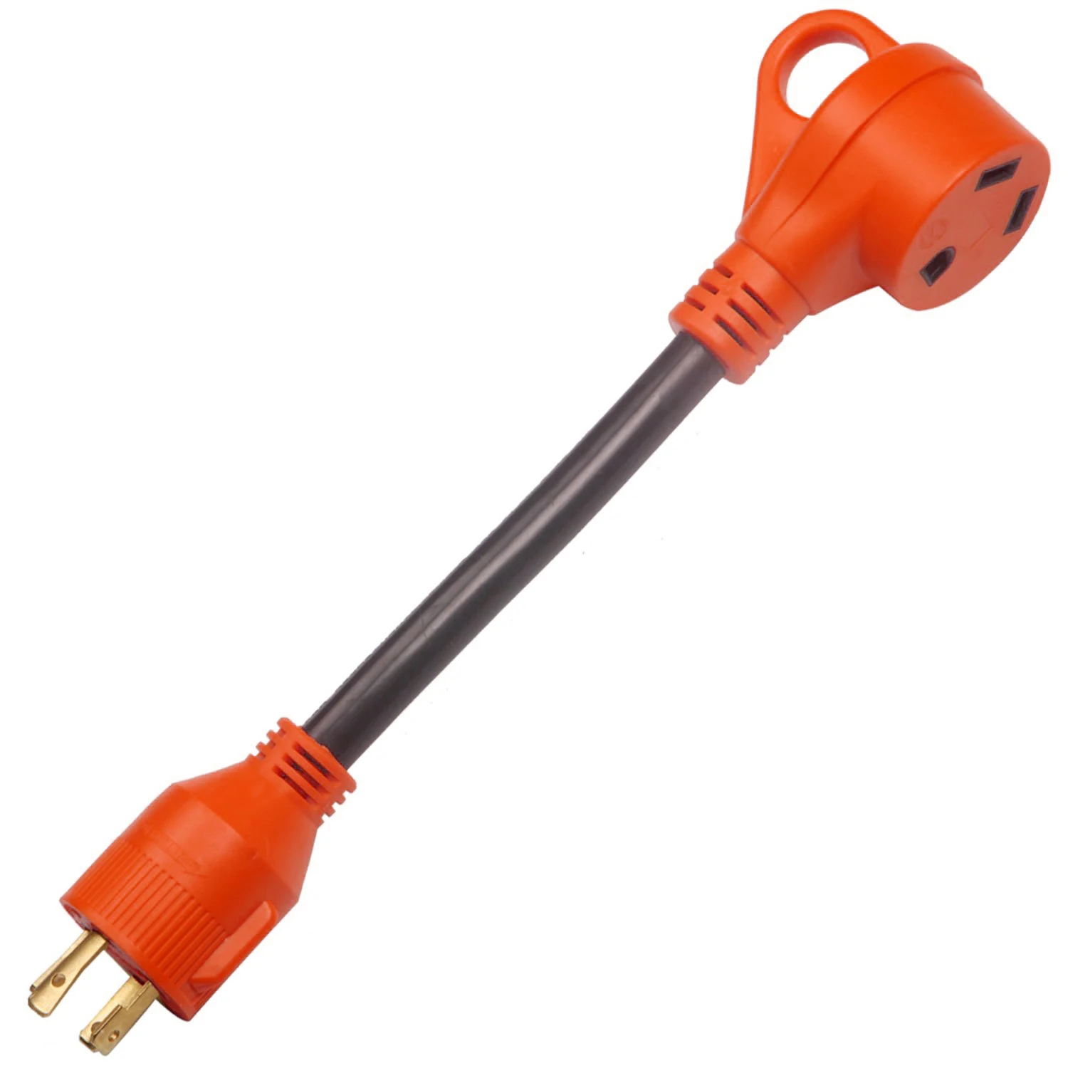 4Prong NEMA L14-30P 30 Amp Male to NEMA TT-30R 30 Amp Female Dogbone RV Adapter RV Electrical Converter Cord Generator Adapter