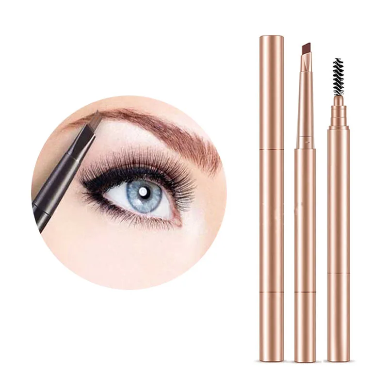 
Custom logo eye makeup eyebrow pencil waterproof automatic eyebrow pencil with brush private label 
