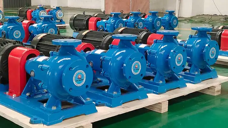 iso standard horizontal  centrifugal single stage end suction pump