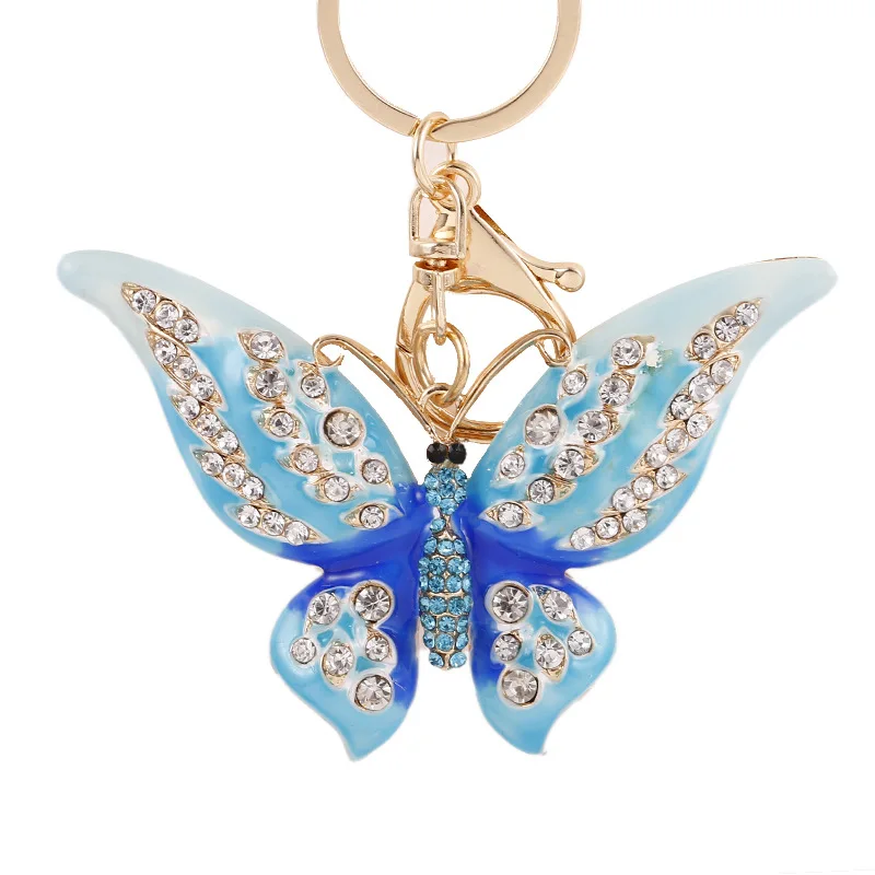 Factory main product butterfly keychain excellent quality custom cute insect keychain