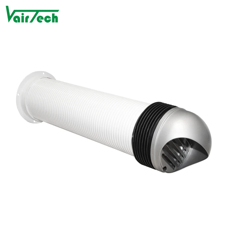 Through Wall Mounted Heat Exchanger Hrv Erv Heat Energy Recovery Recuperator With Stainless Steel Vent Cap