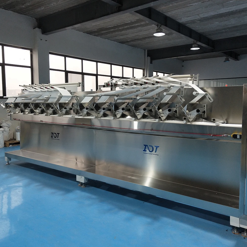 High Quality 12 Lines Full Automatic Baby Wet Wipe Making Machine With Packing Machine