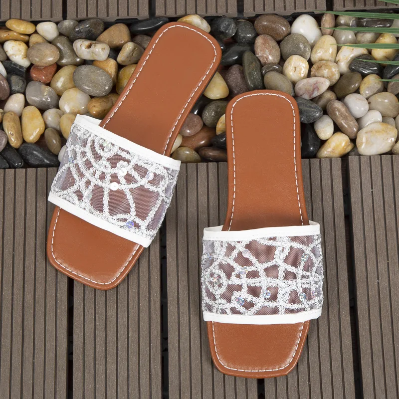 2023 Summer New Style Fashion Flat Women Slippers Trendy Women Sandal Slippers