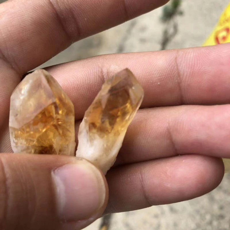 wholesale natural quartz crystal healing stone raw rough Brazil citrine crystal points